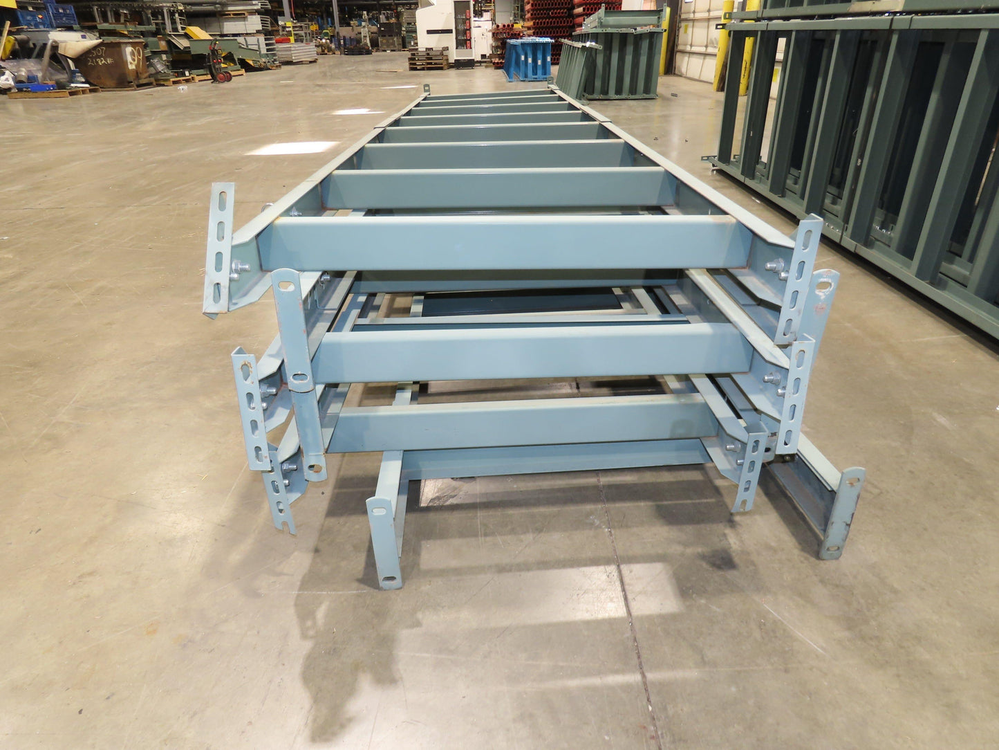 Hytrol 36"W Conveyor Leg Floor Support Heavy Duty 157-5/8" to 169-5/8"H Lot of 6