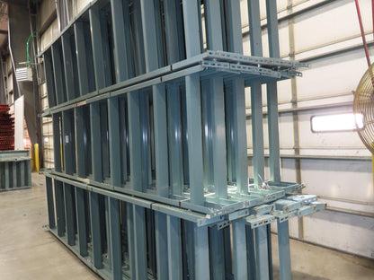 Hytrol 36"W Conveyor Leg Floor Support Heavy Duty 157-5/8" to 169-5/8"H Lot of 6