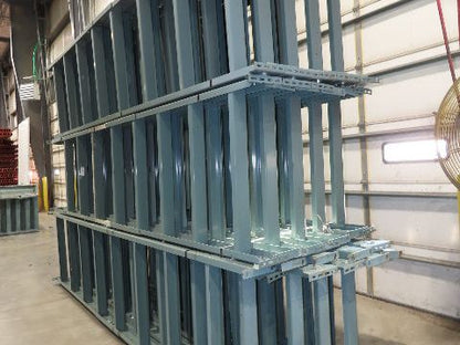 Hytrol 36"W Conveyor Leg Floor Support Heavy Duty 157-5/8" to 169-5/8"H Lot of 6