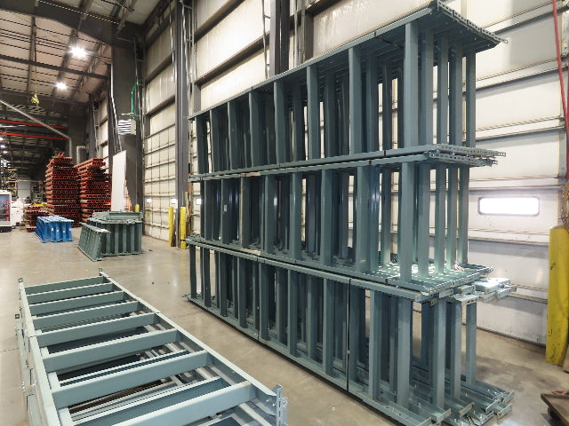 Hytrol 36"W Conveyor Leg Floor Support Heavy Duty 157-5/8" to 169-5/8"H Lot of 6