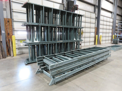 Hytrol 36"W Conveyor Leg Floor Support Heavy Duty 157-5/8" to 169-5/8"H Lot of 6