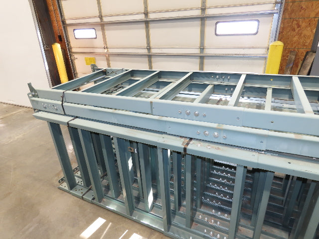 Hytrol 36"W Conveyor Leg Floor Support Heavy Duty 133-5/8" to 145-5/8"H Lot of 6