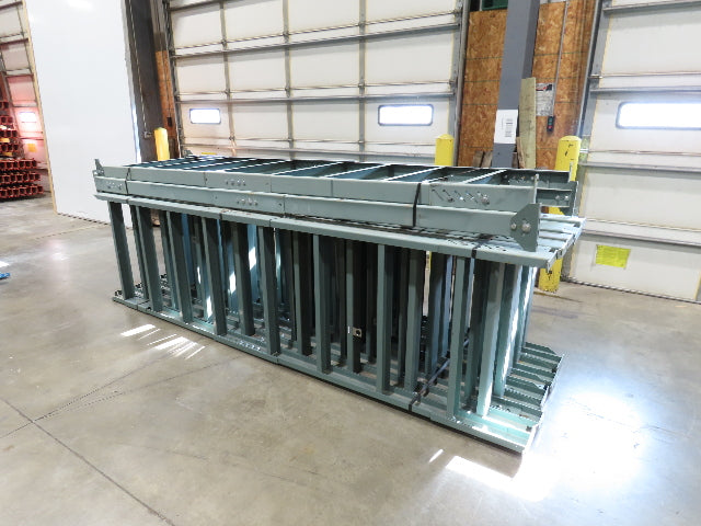 Hytrol 36"W Conveyor Leg Floor Support Heavy Duty 133-5/8" to 145-5/8"H Lot of 6