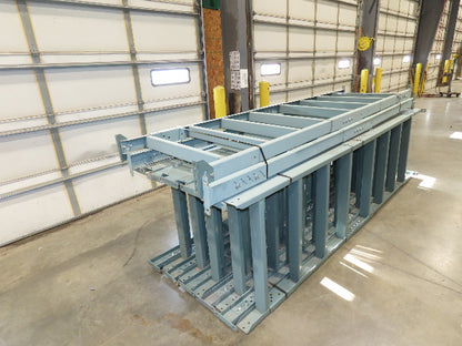 Hytrol 36"W Conveyor Leg Floor Support Heavy Duty 133-5/8" to 145-5/8"H Lot of 6