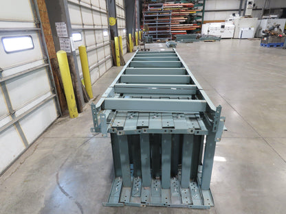 Hytrol 36"W Conveyor Leg Floor Support Heavy Duty 133-5/8" to 145-5/8"H Lot of 6