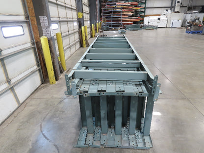 Hytrol 36"W Conveyor Leg Floor Support Heavy Duty 133-5/8" to 145-5/8"H Lot of 6