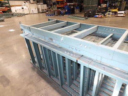 Hytrol 36"W Conveyor Leg Floor Support Heavy Duty 133-5/8" to 145-5/8"H Lot of 6