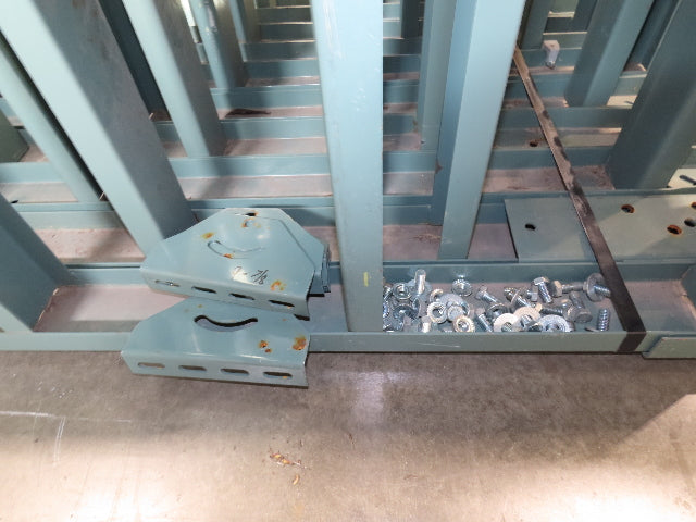 Hytrol 36"W Conveyor Leg Floor Support Heavy Duty 133-5/8" to 145-5/8"H Lot of 6