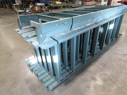 Hytrol 36"W Conveyor Leg Floor Support Heavy Duty 133-5/8" to 145-5/8"H Lot of 6