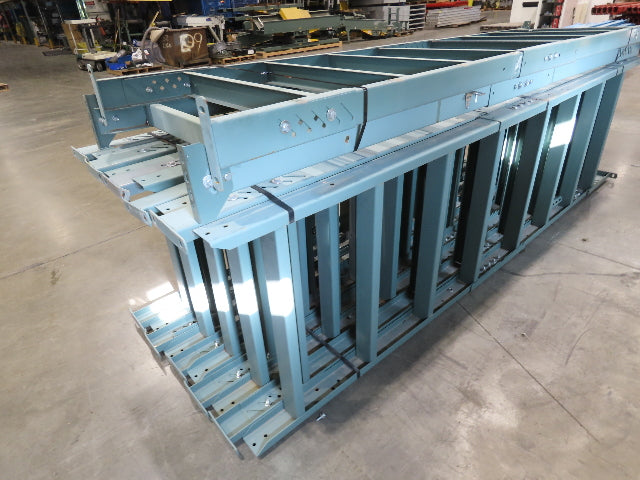 Hytrol 36"W Conveyor Leg Floor Support Heavy Duty 133-5/8" to 145-5/8"H Lot of 6