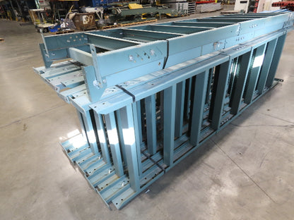 Hytrol 36"W Conveyor Leg Floor Support Heavy Duty 133-5/8" to 145-5/8"H Lot of 6