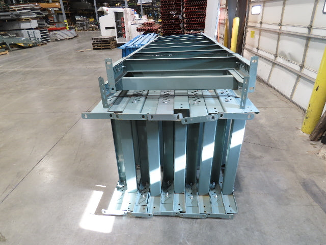 Hytrol 36"W Conveyor Leg Floor Support Heavy Duty 133-5/8" to 145-5/8"H Lot of 6