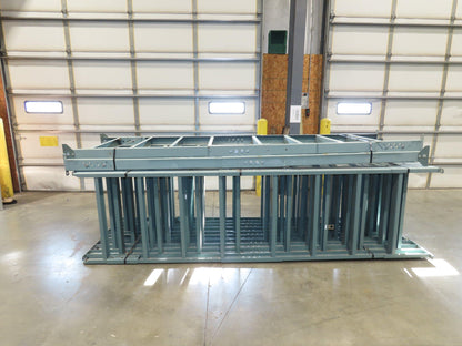 Hytrol 36"W Conveyor Leg Floor Support Heavy Duty 133-5/8" to 145-5/8"H Lot of 6