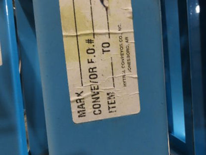 Hytrol 36"W Blue Conveyor Leg Floor Support 157-5/8" to 169-5/8"H  Lot of 7