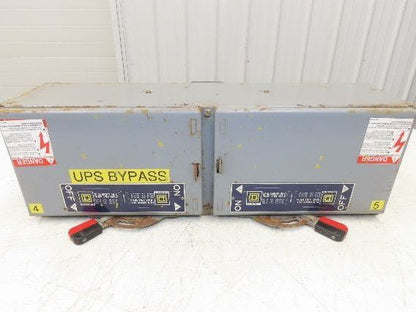 Square D QMB363TW Panelboard Twin Branch Switch 100A 600V 3P 3Ph Fusible E01
