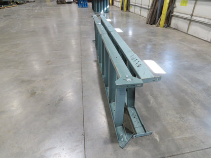 Hytrol 30"W Conveyor Leg Floor Support Heavy Duty 133-5/8" to 145-5/8"H Lot of 2