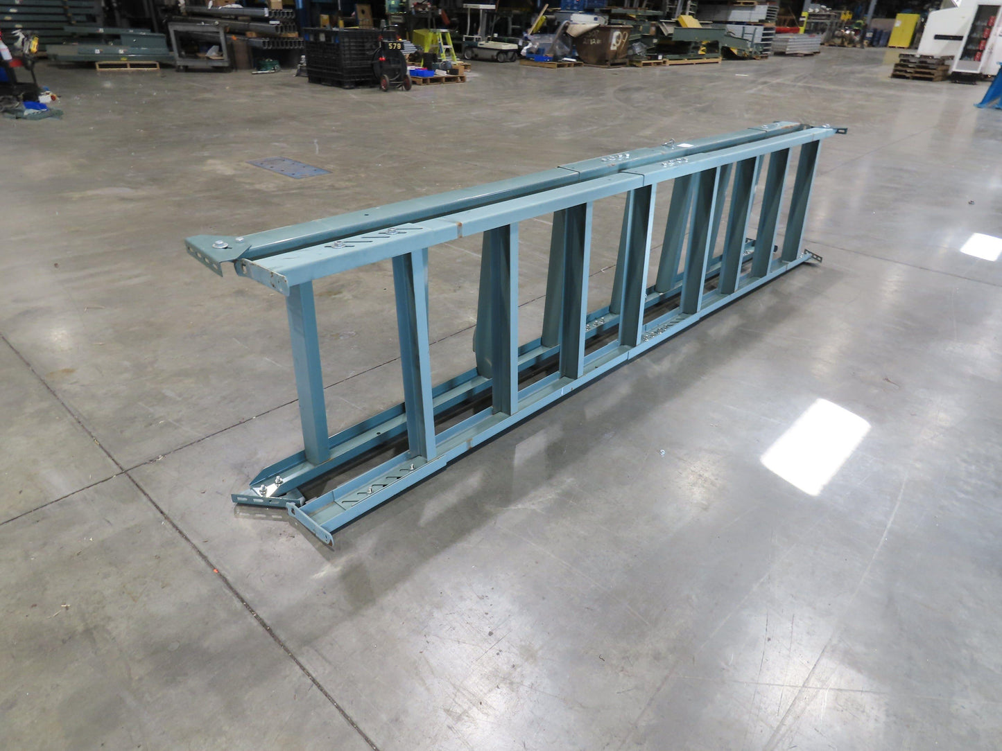 Hytrol 30"W Conveyor Leg Floor Support Heavy Duty 133-5/8" to 145-5/8"H Lot of 2