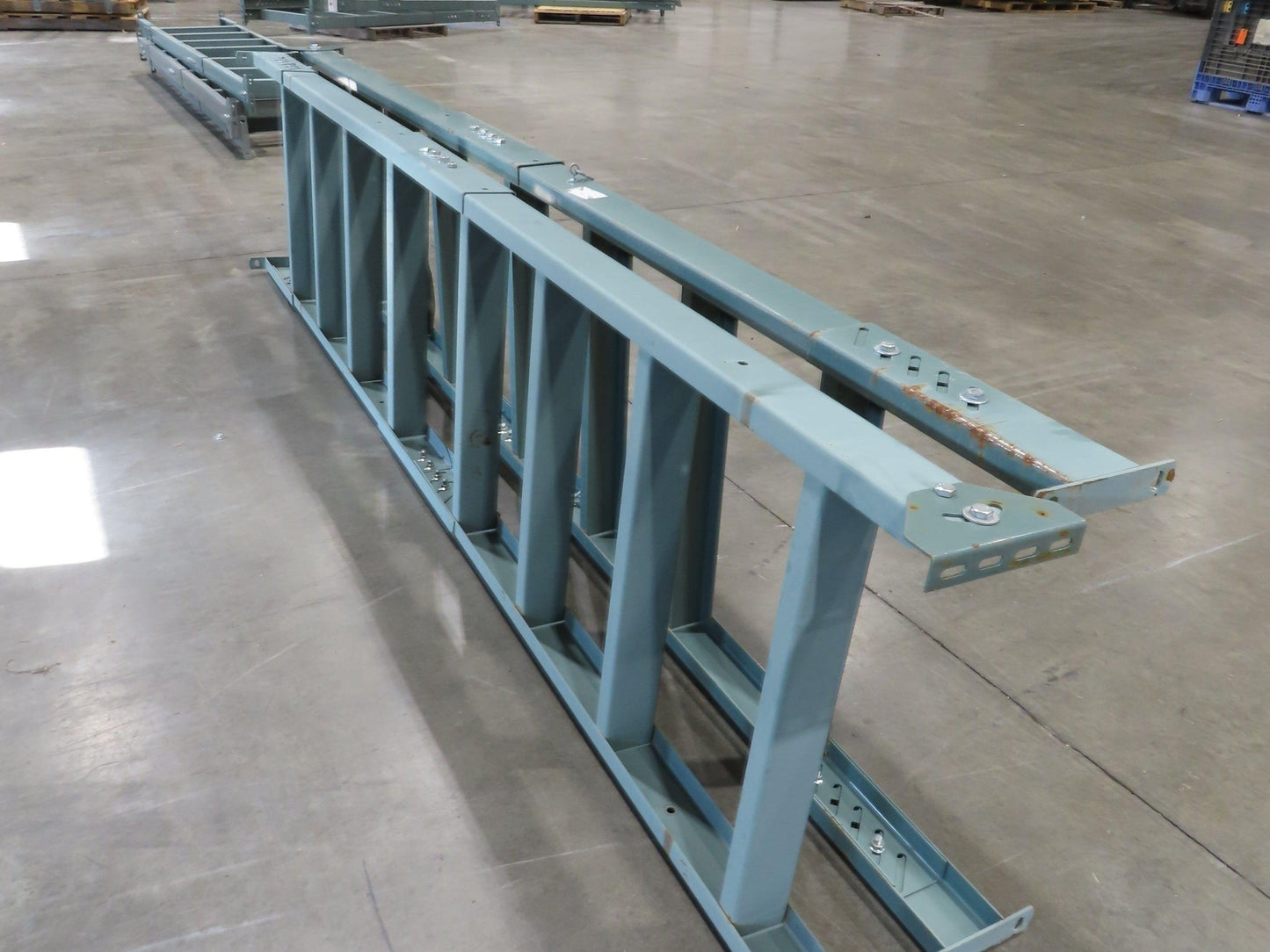 Hytrol 30"W Conveyor Leg Floor Support Heavy Duty 133-5/8" to 145-5/8"H Lot of 2