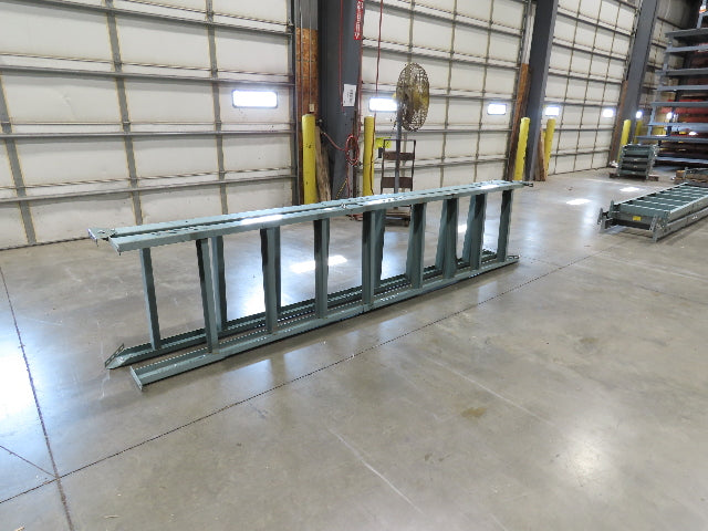 Hytrol 30"W Conveyor Leg Floor Support Heavy Duty 133-5/8" to 145-5/8"H Lot of 2