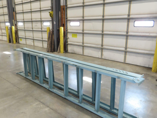 Hytrol 30"W Conveyor Leg Floor Support Heavy Duty 133-5/8" to 145-5/8"H Lot of 2