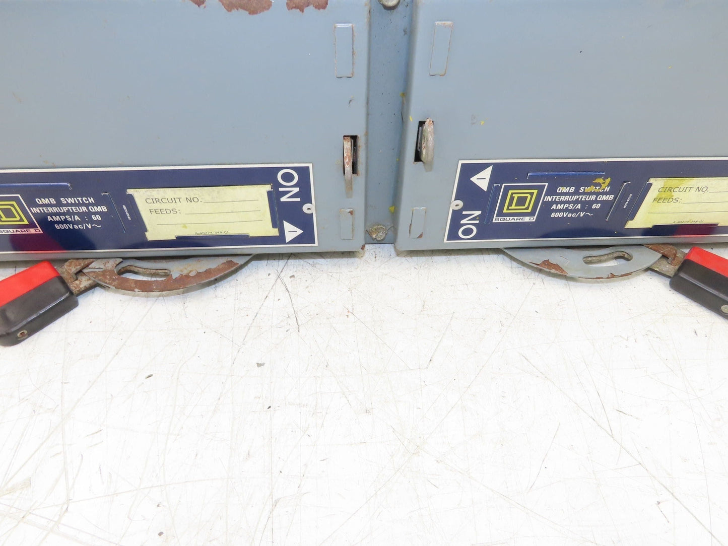 Square D QMB362TWRK Panelboard Twin Branch Switch 60A 600V 3P 3Ph Fusible E01