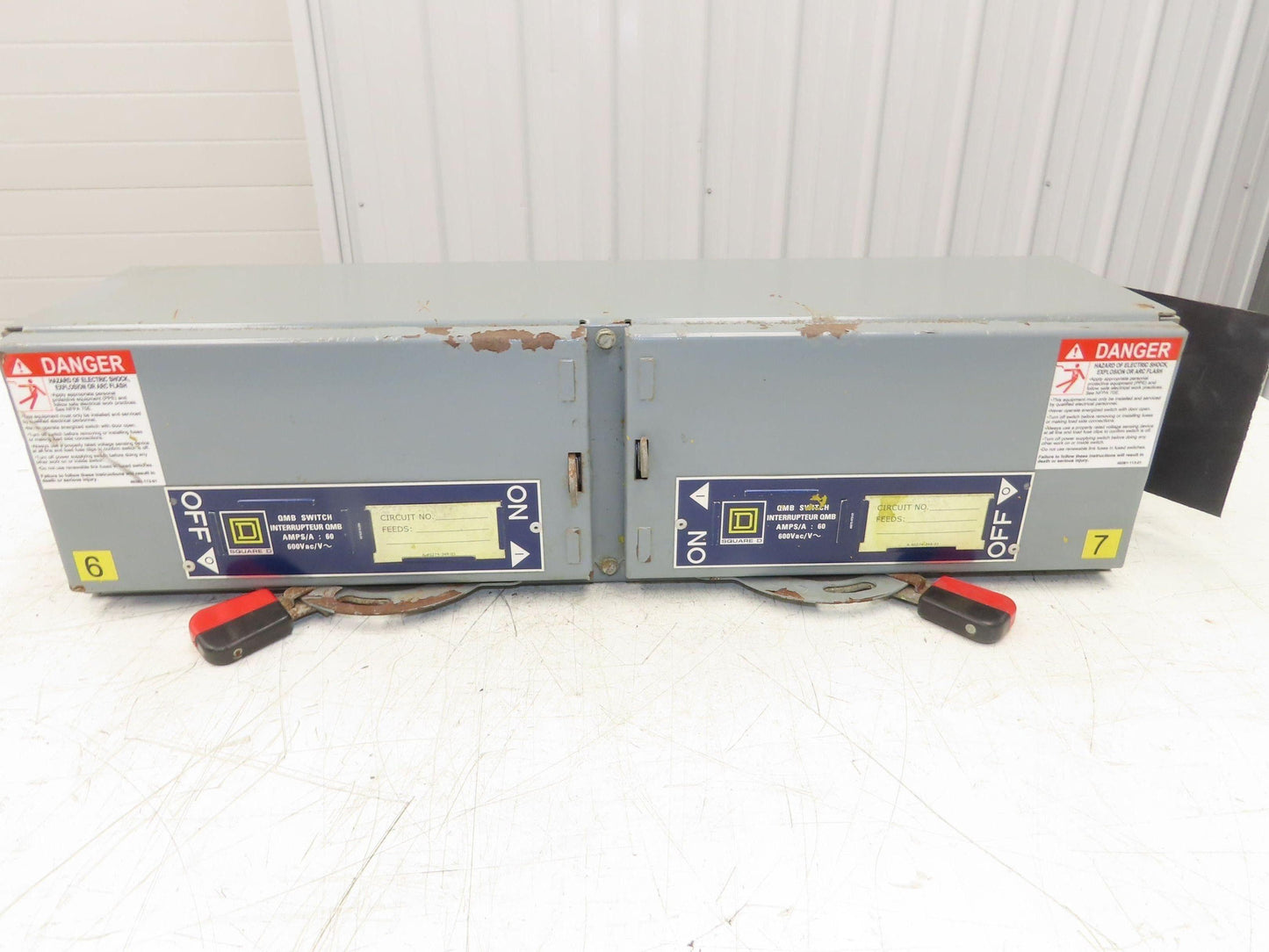 Square D QMB362TWRK Panelboard Twin Branch Switch 60A 600V 3P 3Ph Fusible E01