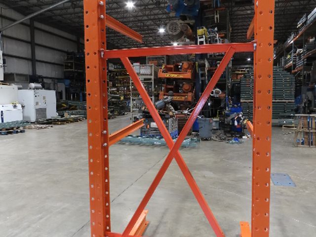 Cantilever Rack 2 W6-9 Post 2 Shelf 1-Side 96" 8' Upright 53"W 48" Arms 1620#