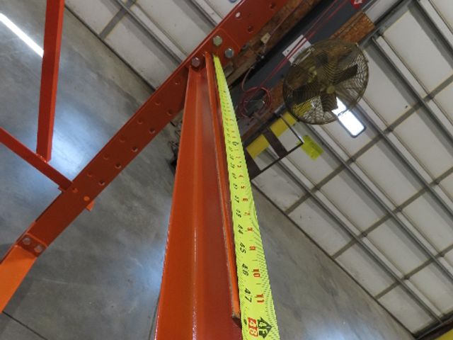 Cantilever Rack 2 W6-9 Post 2 Shelf 1-Side 96" 8' Upright 53"W 48" Arms 1620#