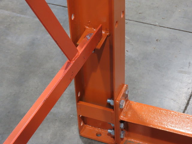 Cantilever Rack 2 W6-9 Post 2 Shelf 1-Side 96" 8' Upright 53"W 48" Arms 1620#