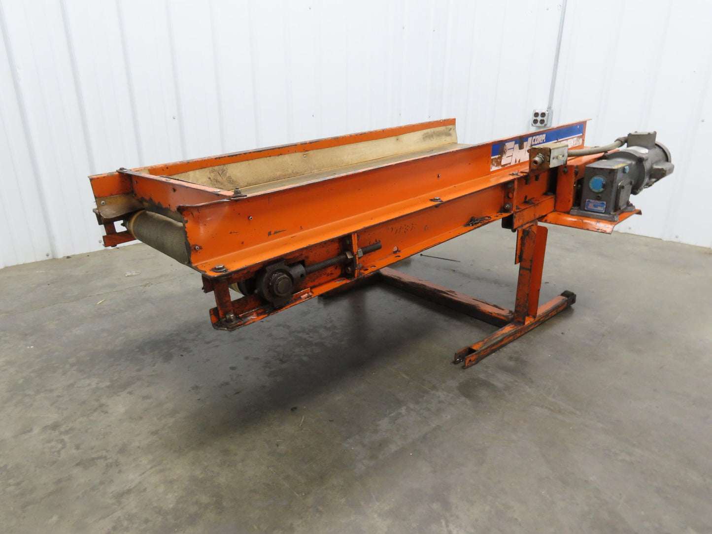 EMI Plastics RM/24/5/20 Flat Belt Incline Conveyor 24"x 5'L 20 FPM 115/230V 1PH