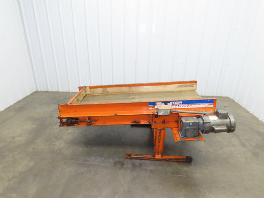EMI Plastics RM/24/5/20 Flat Belt Incline Conveyor 24"x 5'L 20 FPM 115/230V 1PH