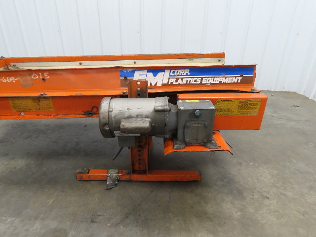 EMI Plastics RM-18-5-20 Flat Belt Incline Conveyor 18"x 5'L 20 FPM 115/230V 1PH