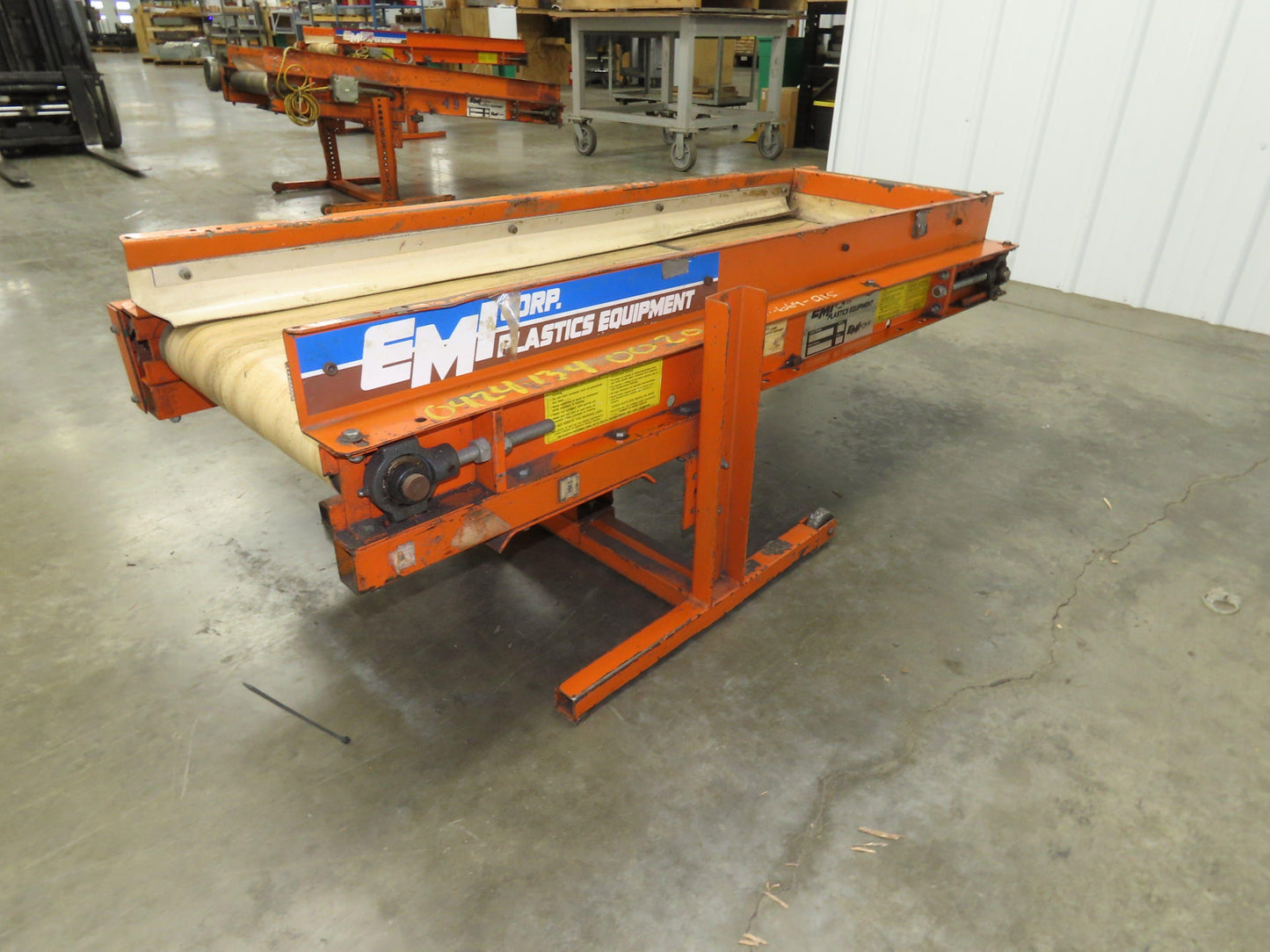 EMI Plastics RM-18-5-20 Flat Belt Incline Conveyor 18"x 5'L 20 FPM 115/230V 1PH