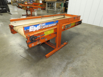 EMI Plastics RM-18-5-20 Flat Belt Incline Conveyor 18"x 5'L 20 FPM 115/230V 1PH