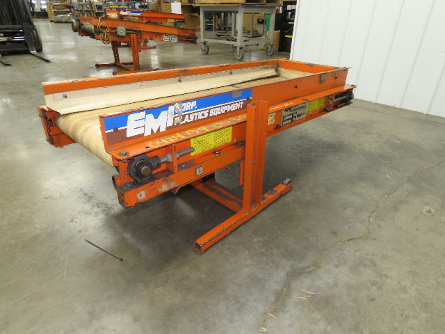 EMI Plastics RM-18-5-20 Flat Belt Incline Conveyor 18"x 5'L 20 FPM 115/230V 1PH