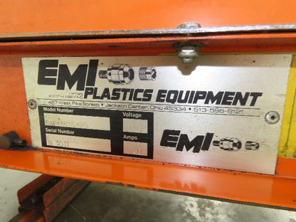 EMI Plastics RM-18-5-20 Flat Belt Incline Conveyor 18"x 5'L 20 FPM 115/230V 1PH