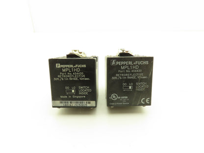 Pepperl+Fuchs MPL1HD Photoelectric Sensor Photo Head Retroreflective Lot of 2