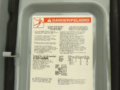 Square D H361 Safety Disconnect Switch Fusible 30A 3PH Series E1 Mixed Lot of 2