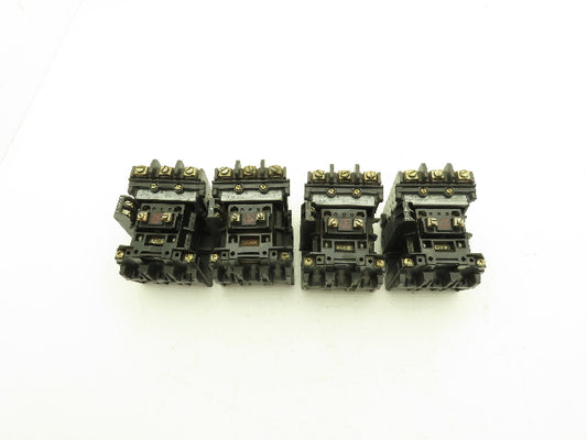 Allen Bradley 500-B0DX21 Motor Starter Series B 10Hp 27A 3P 120V Coil Lot of 4