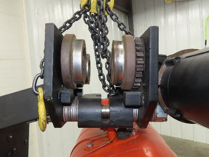CM Lodestar RRT2 3 Ton Electric Chain Hoist 13' Lift 11/3.5FPM 635 Power Trolley