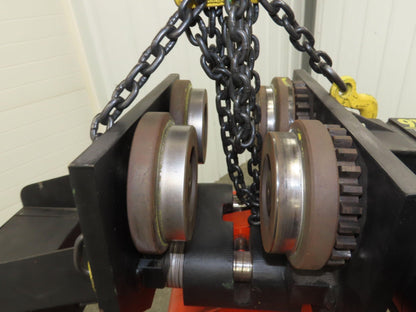 CM Lodestar RRT2 3 Ton Electric Chain Hoist 13' Lift 11/3.5FPM 635 Power Trolley