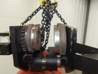 CM Lodestar RRT2 3 Ton Electric Chain Hoist 13' Lift 11/3.5FPM 635 Power Trolley