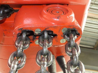 CM Lodestar RRT2 3 Ton Electric Chain Hoist 13' Lift 11/3.5FPM 635 Power Trolley