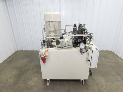 Voith IPC 5-50 101 2-Pump Hydraulic Power Unit 100 Gal 20 GPM 3000 PSI 40Hp 480V