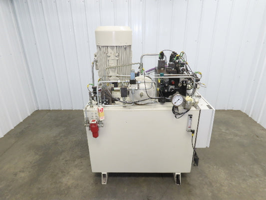 Voith IPC 5-50 101 2-Pump Hydraulic Power Unit 100 Gal 20 GPM 3000 PSI 40Hp 480V