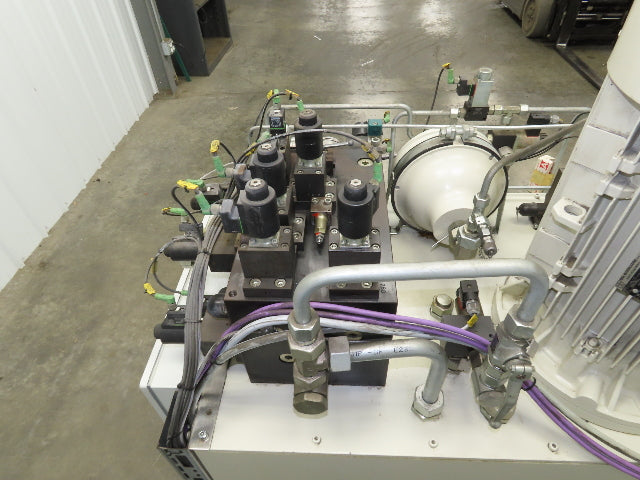 Voith IPC 5-50 101 2-Pump Hydraulic Power Unit 100 Gal 20 GPM 3000 PSI 40Hp 480V