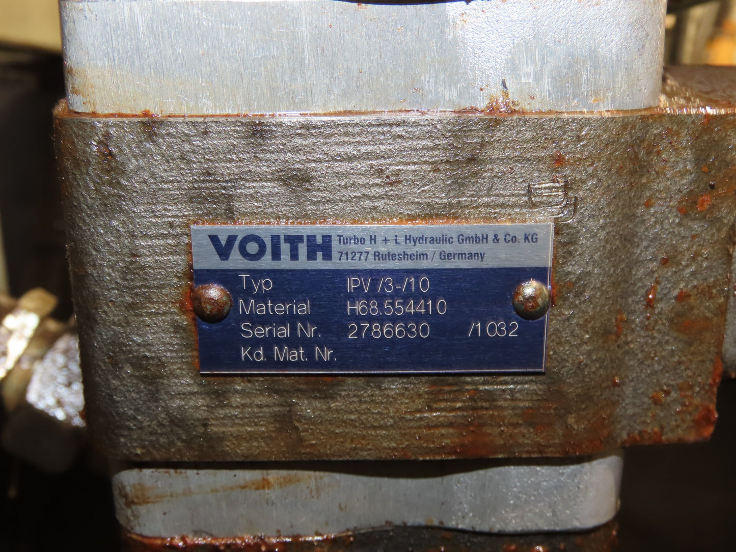 Voith IPC 5-50 101 2-Pump Hydraulic Power Unit 100 Gal 20 GPM 3000 PSI 40Hp 480V