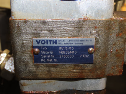 Voith IPC 5-50 101 2-Pump Hydraulic Power Unit 100 Gal 20 GPM 3000 PSI 40Hp 480V