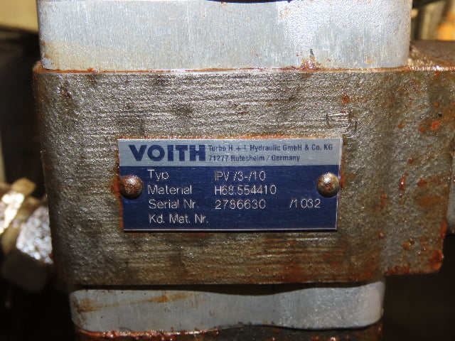 Voith IPC 5-50 101 2-Pump Hydraulic Power Unit 100 Gal 20 GPM 3000 PSI 40Hp 480V
