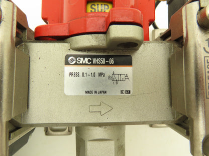 SMC Lockout Valve Regulator Dryer Assembly 3/4" NPT AF60-10-A AR60-10G VHS50-06